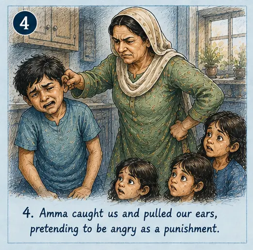 Amma pulling ears